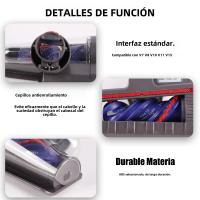 Cabeza De Cepillo Motorizada Mini Para Aspiradora Dyson V7 V8 V10 V11 V15 Herramienta De Limpieza De Pelo De Mascotas Para Escaleras Alfombradas Cojines De Sofá - details 1