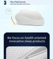 Almohada De Memoria Para Cuello Ortopédica Forma De Mariposa Protección Del Cuello Rebound Lento Almohada Saludable Para El Cervical - details 3