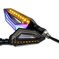 Par De Señales De Giro LED Universales Para Motocicleta 12V IPX-6 Impermeables Luz De Día Indicador Lámpara De Parpadeo - details 0
