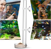 Comedero para peces y camarones de acrílico, Comedero para peces y camarones de Acuario duradero y transparente, juego de bandeja de Alimentación con tubo de Alimentación ensamblado para Pecera, Acuario - details 4