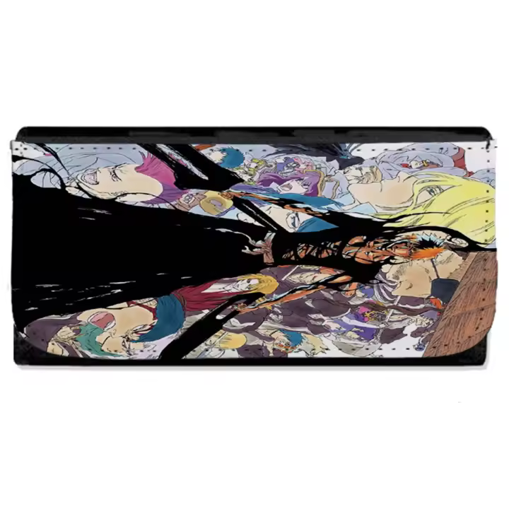 MERCHANDMANIA Billetera Billetero Bleach Sennen Kessen Hen shinigami quincy blood war mujer señora negro monedero - 1