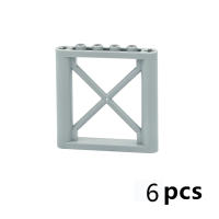 6PCS Bloques De Construcción 6x6 Puntos Marco De Soporte Columna De Pared Bloques Educativos Compatible Con 64448 Juguetes Para Niños De 6 a 12 Años - details 0
