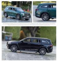 Coche De Juguete GLS 63 AMG a Escala 1/24 Metal Con Luces Y Sonido Puertas Abiertas Regalo De Cumpleaños Vehículos Off-road Para Niños - details 10