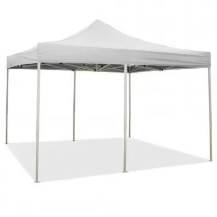 Cenador plegable 3X6 Blanco Vestido en PVC impermeable - 1