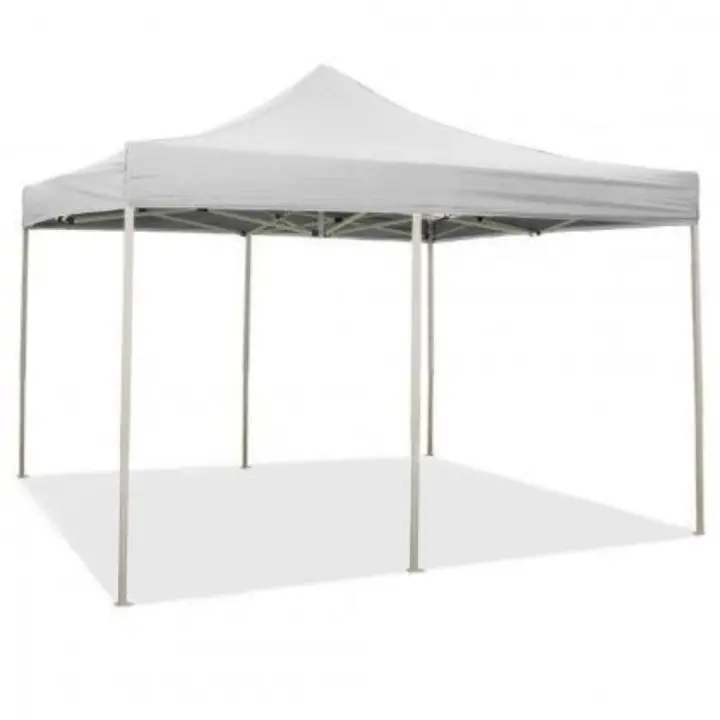 Cenador plegable 3X6 Blanco Vestido en PVC impermeable - 1