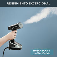 Access Steam Force de Rowenta, cepillo de vapor de mano, potente rendimiento de vapor, elimina arrugas, desinfecta y quita polvo, pelos y pelusas, formato de mano, vapor natural, seguro en todos los textiles, se calienta en 25 s, DR8250D1 - details 0