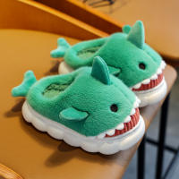 Zapatillas De Algodón Para Niños Y Niñas Con Diseño De Joven Ballena Para Otoño E Invierno Zapatos De Interior Grueso Y Cómodos Tallas Variadas - details 17