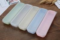 Caja De Comedor Portátil Multicolor Con Cubierta Transparente Estuche De Alimentos Ecológico Para Estudiantes Y Hogar Incluye Cuchillo Fork Cuchara - details 3