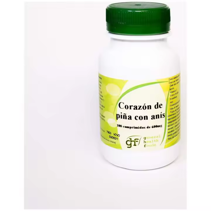 Ghf Corazón De Piña 600Mg 100 Comprimidos Masticables - 1