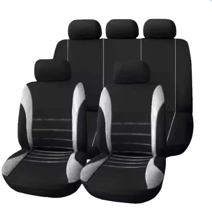 Funda universal para asiento de Coche de Cinco plazas, faja plana, asiento de coche, juego de 9 piezas - 1