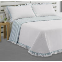 DOLZ Edredón Colcha Bouti Reversible MANACOR Azul para cama de 105 cm - details 0