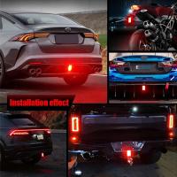 Luz De Freno Piloto Estilo F1 12V 15LED Luces Traseras De Señal De Seguridad Para Coche SUV Moto Luz De Advertencia Al Reversar Universal - details 10
