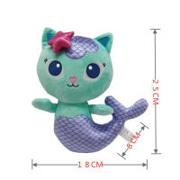 Mochila De Peluche De Gato Sonriente Gabby's Doll House Juguete Para Niños Regalo De Navidad Relleno De Algodón PP Tamaño 20-30cm Unisex - details 0