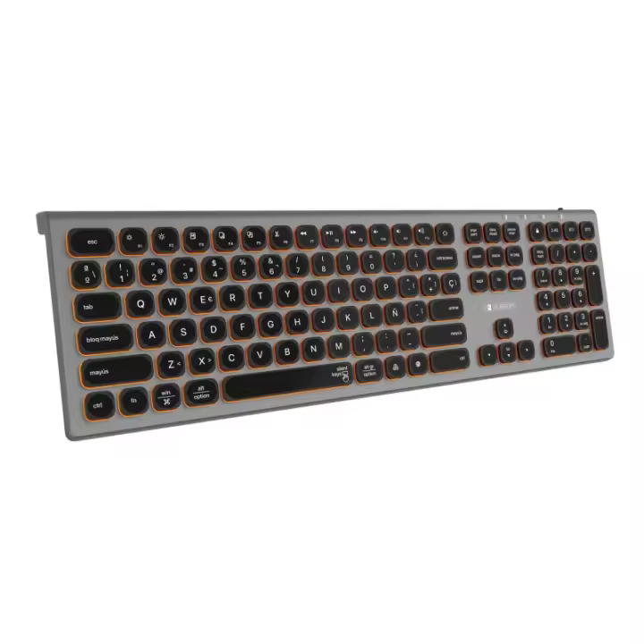 SUBBLIM - Teclado Bluetooth/2.4G Master iluminado Ext G/N SUBKB-3MIE310 - 1