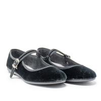 VULLADI 5409-032 Zapatillas de lona mujer 11115 XL MERCEDITAS TERCIOPELO NEGRO - details 0