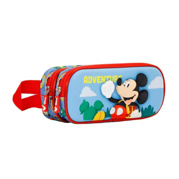 Mickey Mouse Adventure-Estuche Portatodo 3D Doble, Multicolor - 1
