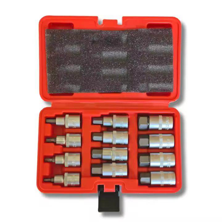 Juego de 12 Llaves de Vaso Allen Exagonales 1/2" – 5 a 22mm - 1