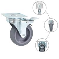 vidaXL Ruedas giratorias con frenos dobles 4 unidades 75 mm - details 1