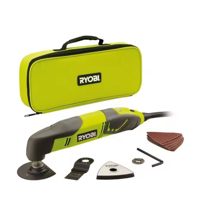 Juego de Herramientas Ryobi RMT200-S/ Incluye 2 cuchillas / 1 Base Lijado / 6 Hojas Lija - 1