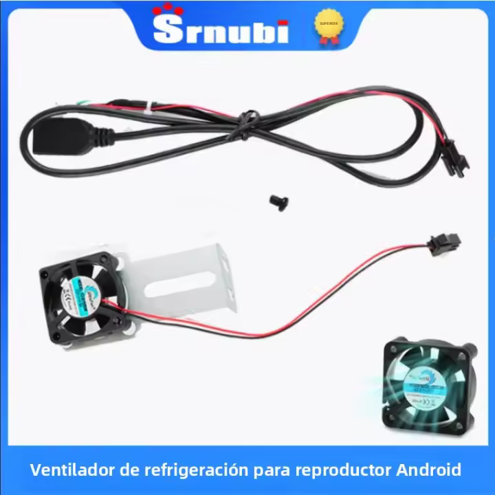 Ventilador De Enfriamiento Para Radio De Coche Srnubi 5V Con Soporte De Hierro Para Reproductor Multimedia Android Placa Base CPU Enfriamiento - 1