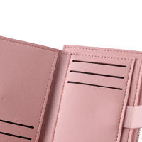 Cartera De Cuero Moda Para Mujer Mini Monedero Con Bolsillo Para Tarjetas Cierre De Cremallera Estilo Casual Colorido - details 4