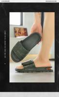 Zapatillas De Verano Para Hombre Suaves Y Cómodas Con Velcro Air Cushion Zapatos Casuales De Un Término Para Interior - details 15