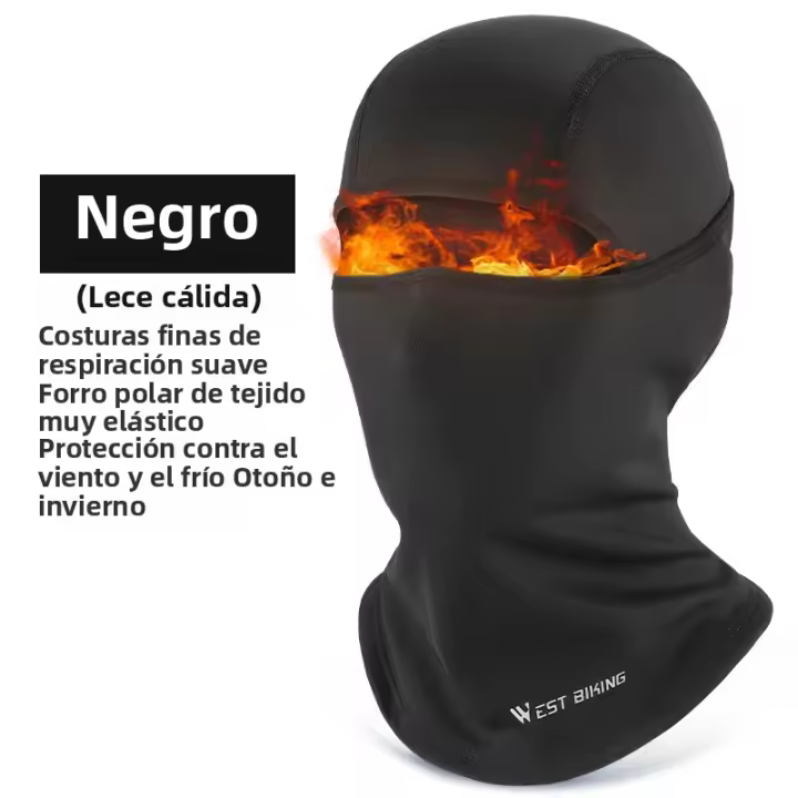 Máscara Táctica Caliente De Invierno WEST BIKING Para Ciclismo Senderismo Motocicleta MTB Full Face Resistente Al Viento Equipamiento Deportivo Termal Para Hombres - 1