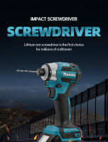 Driver De Impacto Sin Cable Makita 18V DTD173 Herramienta Eléctrica Multifuncional Para El Hogar Sin Batería Potencia Motor Sin Escobillas - details 0