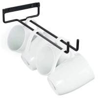 Soporte De Vajilla De Hierro Negro De Alta Calidad Para Cocina Y Bar Soporte De Cristal Para Vino Montado En La Pared Estilo Goblet - details 12