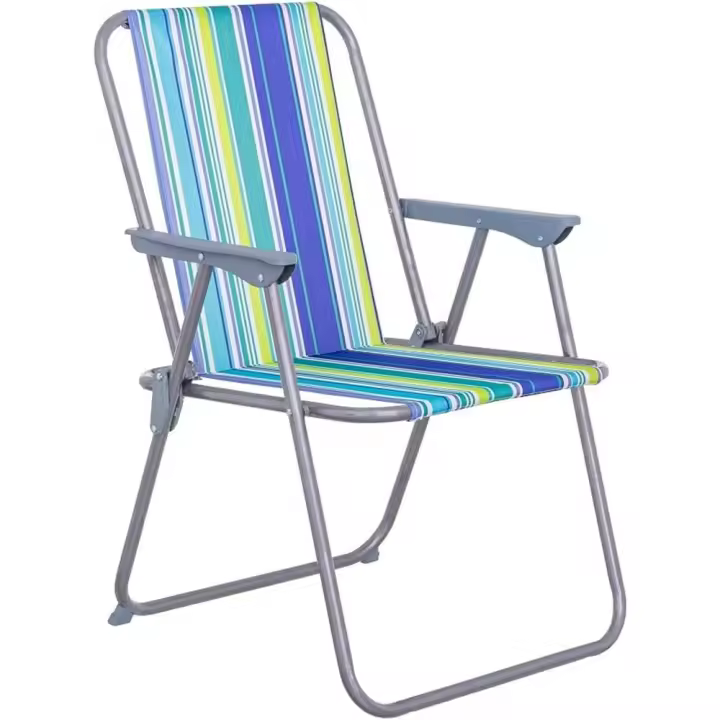 Silla Plegable Hierro Multir Transpirable 53x46x75 Cm - Ideal para Playa y Piscina - 1