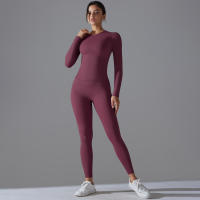 Conjunto De Yoga Deportivo Transpirable Y Estirable Con Control De La Panza Y Modelador Leggings De Glúteos Slimming Top Activo Para Gimnasio - details 47