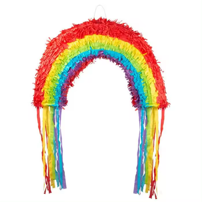 Piñata arcoiris de romper mejicana 37 x 58 cm - 1