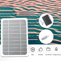 Panel Solar Pequeño 5W 5V Con USB DIY De Silicio Monocrómico Impermeable Para Camping Poder Portátil Panel Solar - details 2