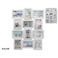 Gissed- Marco de Fotos Múltiple para 12 Fotografías, Estilo Náutico, Color Blanco, 63 x 48 cm, Decoración de Pared - details 2
