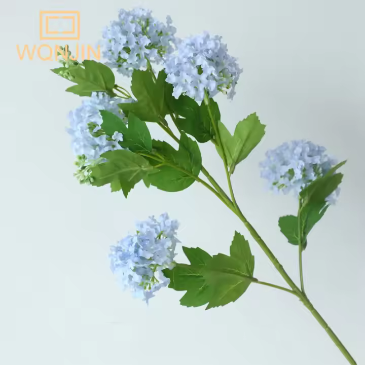 1PC Hiedra De Simulación Con 5 Cabezas De Almohadillas Decoración De Hogar Para Sala De Estar Artesanía De Flores Artificiales Serie Forestal - 1