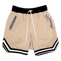 Shorts De Running Para Hombre Con Bolsillo Cremallera Y Cordón Transpirables Secado Rápido Cómodos Talla True Color Alineado - details 7