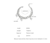 Encanto Nueva pulsera de dijes de acero inoxidable, joyería DIY para mujer, pulsera de mariposa para mujer,cadena de eslabones cubanos, joyería ostentosa, regalo - details 1