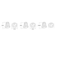 200-2000pcs Tapones De Aretes De Silicona Suave Para Aretes De Punto De Punta Accesorios De Encuentros De Aretes Cilindro De Bala Tapones Para Orejas - details 2