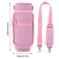 Funda De Botella De Agua Portátil 1000ML Antideslizante Con Correa Ajustable Funda De Botella De Deporte Material Neopreno Color Variado - details 7