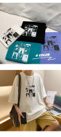 Camiseta De Hombre Grande Con Diseño De Gato Cartoon Kawaii Casual Manga Corta Cuello Redondo Material De Algodón Moda Primavera Verano Otoño - details 1