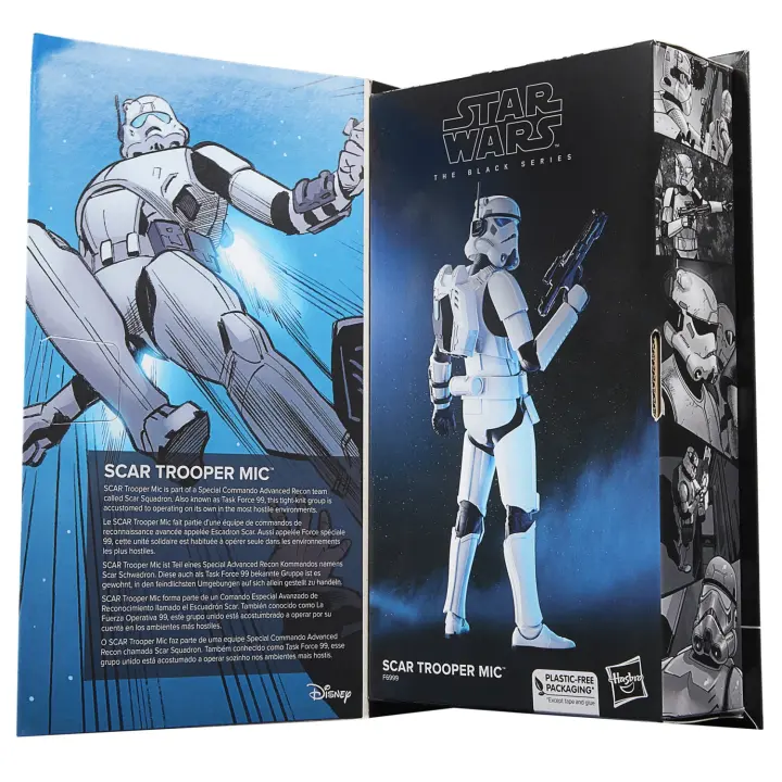 Hasbro Figura Articulada Star Wars Scar Trooper Mic Serie Black 15cm PVC - 1