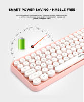 Teclado Inalámbrico Bluetooth AJAZZ 308I Dot Punk Para Móvil Tableta Y Laptop Estándar 84 Teclas Compatible Con Desktop - details 0