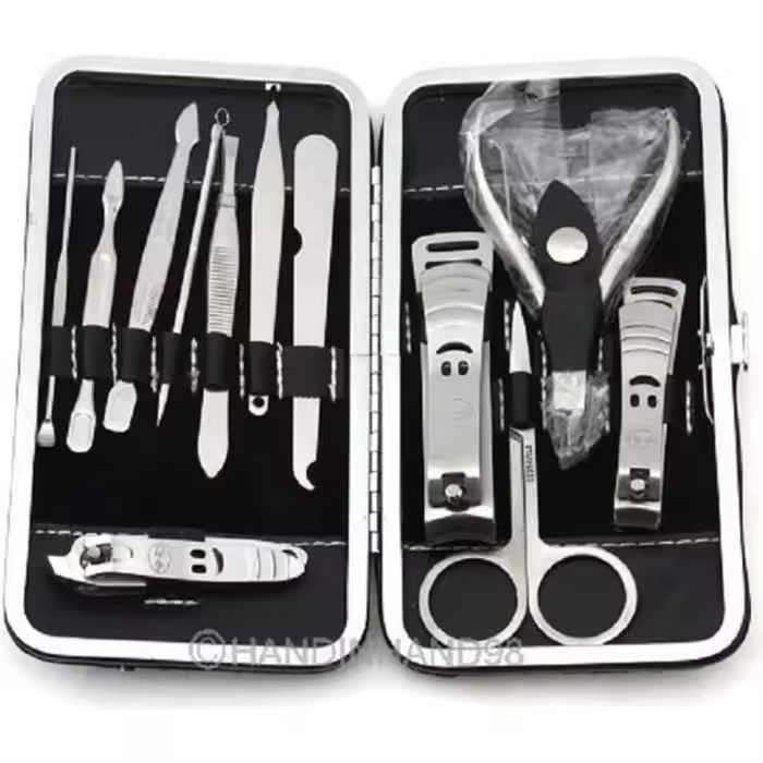 Kit de 12 piezas para manicura y pedicura, corte de uñas, cortaúñas y cuidado de uñas. - 1