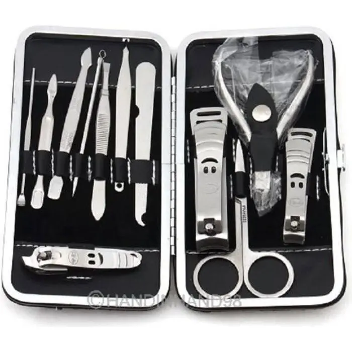 Kit de 12 piezas para manicura y pedicura, corte de uñas, cortaúñas y cuidado de uñas. - 1