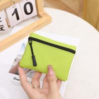 Bolsa De Monedas Mini De Tela Algodón Para Hombres Y Mujeres Cierre De Cremallera Estilo Casual Color Sólido Bolsa De Almacenamiento Para Niños - details 5