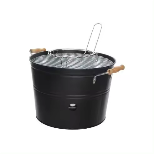 EDM Barbacoa tipo cubo de zinc con parrilla Ø32cm - EDM - 73815 Barbacoa Cocina / Barbacoas Barbacoas - 1