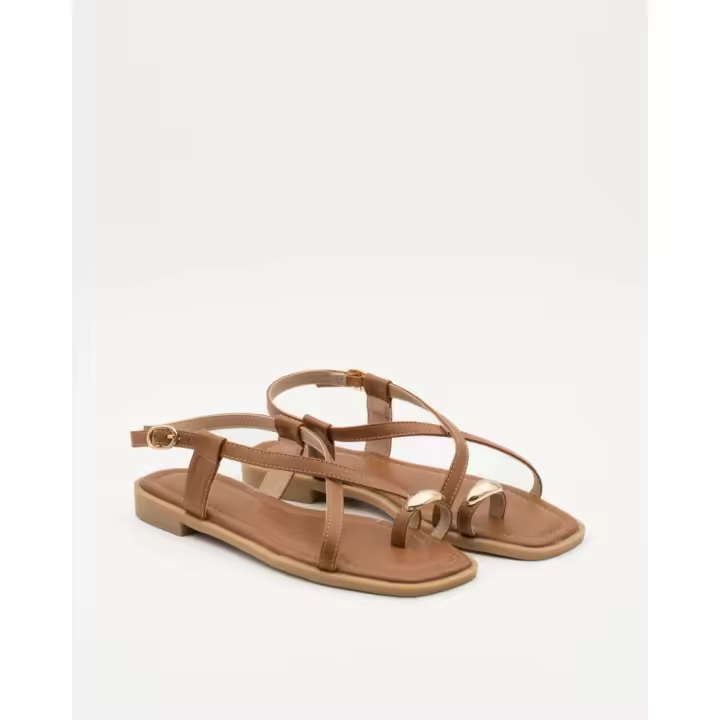 KTEY 282 YS52226 BROW  36331 25V SANDALIA ESCLAVA DEDO BROWN - 1