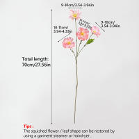 4 Cabezas De Flores Artificiales Largos Pétalos Silken Bouquet Plantas Para Bodas Fiestas Sala De Estar Decoración De Mesa Regalo - details 0