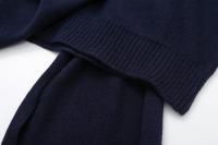 Suéter De Lana Mezclada Con Estola Estilo Perezoso Versátil Para Mujer Moda Otoño E Invierno Suéter De Punto Suelto Cuello Redondo Sin Cierre - details 9