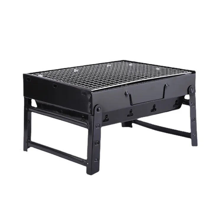 Barbacoa portatil de carbon, plegable y ligera, barbacoa mini de sobremesa para jardin, camping, picnic o playa. Don Feliz - 1